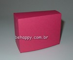 Caixa FATIA BOLO CAKE em papelão liso pink<br>Pacote com 10 unidades