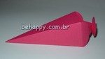 Caixa CÔNICA BORBOLETA em papelão pink<br>Pacote com 10 unidades