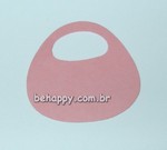 Enfeite BABADOR/BOLSA em papelão rosa<br>Pacote com 20 unidades
